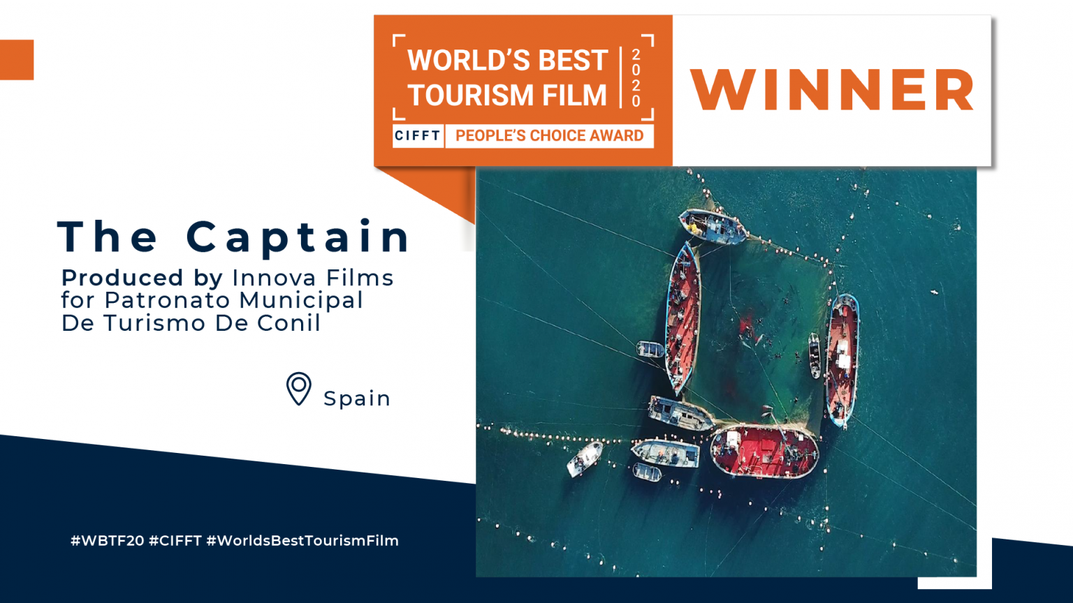 The Captain elected as the World’s Best Tourism Video by the “people’s choice”